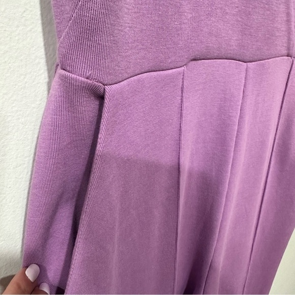 Victor Glemaud Plunge Neckline Jumpsuit SZ Small Lilac Wide Leg $250 Retail READ - Picture 6 of 12